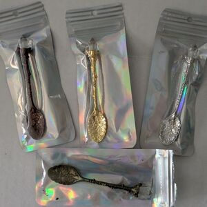 Apothecary Spoons. 3 Are New In Package,One Opened. All Included.